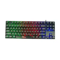 

                                    Pc Power K87 RGB Black Wired Gaming Keyboard with Bangla